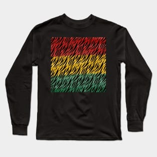 Animal Skin with African Color Style Long Sleeve T-Shirt